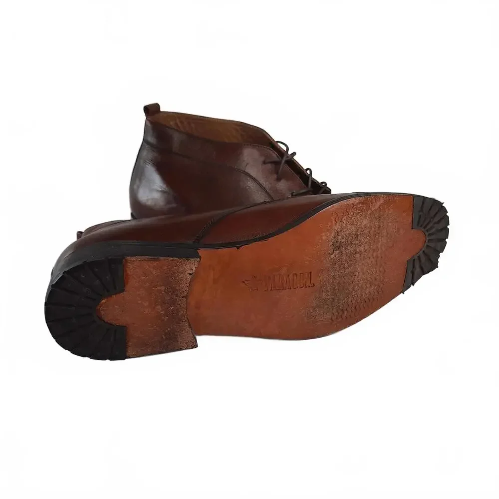 Paragon‎ Men's Brown Leather Lace-Up Boots Size 11